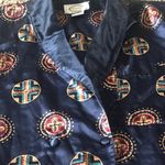 Vintage Sleep Club Satin Sleep Shirt Nightgown Size Medium Navy Kimono 90’s Sz M Photo 1