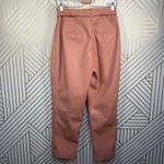 Anthropologie  BlankNYC Chelsea Pants Faux Leather Pleated Tapered Pink Size‎ 28 Photo 5