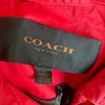 Coach New York Women’s Small Double Breasted Belt Casual Red Trench Jacket Coat Photo 9