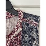 Lucky Brand  Sleeveless Top‎ Medallion Print Ruffle Trim Boho Casual Tank Top M Photo 4