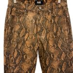Paige  Snake Print Cropped Jeans nwot‎ Photo 1