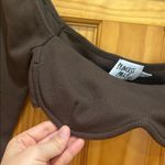 Princess Polly  Size 4 Becca Long-Sleeve Brown Crop Top Photo 2