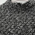 She & Sky Sleeveless Black and White Mock Neck Knit Dress Photo 1