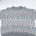 Vintage 80s 90s Croquet Club Women's Soft Pastel Grey Acrylic Knit Sweater Ski Gray Size undefined Photo 6