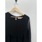 Peach Love Womens Black Tiered Babdoll Mini Dress Size M Dark Fairy Grunge Emo Photo 4