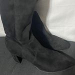 Marc Fisher WO SIZE 10 KNEE HIGH BLACK SUEDE LEATHER BOOTS INNER 1/2 zipper GUC Photo 4