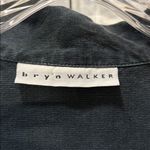 Bryn Walker  Long Sleeve Button Up Jacket Size L Black Tencel Pockets Lagenlook Photo 5