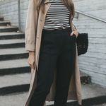 Everlane  The Dream Pant Pintuck Pull On Pants Tapered Black Womens Small Photo 0