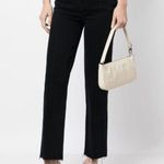 L'Agence Le Jean Amelia straight-leg raw cut navy jeans Photo 1