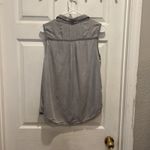Rubbish  Button Up Collared Sleeveless Shirt Gray Womens Size Large Beachy Summer Photo 5