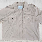 Velvet by Graham and Spencer Pink Dixie Cotton Cropped Twill Jacket Size Medium Photo 1