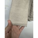 Women's Beige Zip Cable Knit Sweater Size S The New York Company Long Sleeve Photo 2