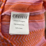 Cecilie Copenhagen Minami Orange Pink Tiered Ruffle Mini Dress Size M Photo 11