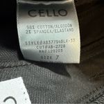 Cello  High Rise Super Flare denim jeans black wash distressed knees size 7 NWT Photo 7