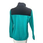 The North Face Glacier Green Black Half Zip Fleece Long Sleeve Sweater Top Sz M Photo 1