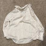 ZARA Cream Satin Blouse Photo 1