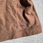 Oska Drapey Cowl Neck Brown Long Sleeve Shirt Top Size 2 8/10 M 100% Cotton Size M Photo 2