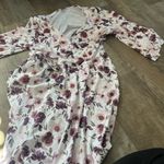 CADEN LANE Millie's Dusty Rose Garden Knit Maternity Robe Size M Photo 1