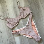 Triangl Glitter Bikini lina blush cheeky high rise womens Pink (large) swim chic Photo 1