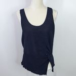 Michelle Mason  women’s size large twisted ribbed cotton blend crepe tank top Photo 1