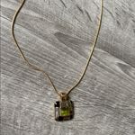 kim rogers  retro pendent gem stone square necklace Photo 2
