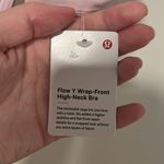 Lululemon NWT  Flow Y Wrap-Front High-Neck Bra Milkshake Pink Size 8 Photo 1