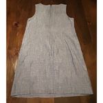 Talbots  Embroidered Linen Cotton Blue‎ Shift Lightweight Dress Women's Size 6 Photo 5