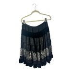 BCBG Maxazria SZ S Women's Medium Maxi Tiered Gypsy Boho Skirt Silk Blend Photo 3