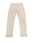 7 For All Mankind White Lace Trim Cropped Jeans size 27 Photo 2