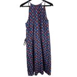 Stitch Fix  41 Hawthorn Nautical Sailboat Red Blue Halter Aline Tie Waist Dress S Photo 1