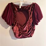 Free People Intimately Midnight Mood Velvet Crop Top Size medium Photo 2