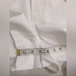 Good American NWT  Good 90’s White Denim Jean Shorts Raw Hem Distressed Size 6 Photo 11