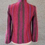 Hand Crafted marled striped blazer size small Photo 4