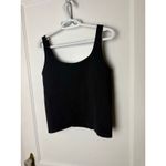 Avec Les Filles Black Seamless Supportive Cropped Stretch Knit Tank Top Size XL Photo 3