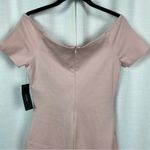 Lulus  Baby Pink Oh My Off The Shoulder Body Con Mini Dress Sz.M NWT Photo 11