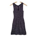 Madewell Terrace Dress Maroon Marled Tweed Knit Fit and Flare Dress-XS Photo 3