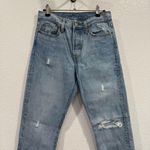 Levi's Levi’s Wedgie Icon Distressed Jeans 27 in Blue Photo 1