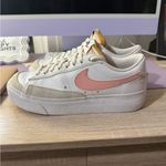  Women's White Blazers Pink Nike Logo Sneakers Photo 1