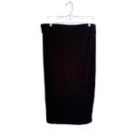 Good American  Black Midi Skirt NWT‎ Size 5 (fits 2X) Photo 1