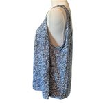 Alex Evenings  Mandarin Neck Twinset Tank Top and Jacket Wedgewood Blue Gray 1X Photo 6
