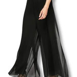 Connected Apparel chiffon overlay high waisted wide leg pants Photo 0
