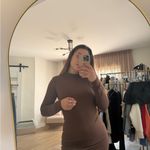 Elegant Brown Long Sleeve Dress Size undefined Photo 1