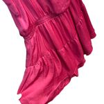 Steve Madden Y2k pink pointe asymmetrical tiered mini party dress Holiday Photo 5