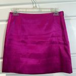 Frame  seamed mini skirt in magenta 4 Photo 3