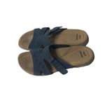 Earth Origins Earth Orgins Women's Size 11 Blue Slide Leather Comfort Sandals Photo 5