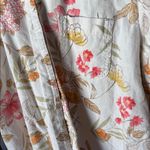 Erika  Floral Button-Up Shirt with Orange and Pink Accents medium Photo 1