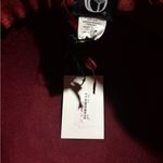 None Elegant Burgundy Hat with Velvet Bow Photo 2