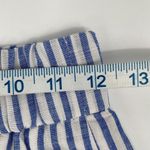 J. Crew Womens Striped Pencil & Straight Skirt Linen Elastic Waist Blue Size XXS Photo 6