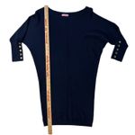 Lilly Pulitzer Bloomfield Sweater Dress XS Dolman Sleeve Navy Blue Merino Wool Photo 4