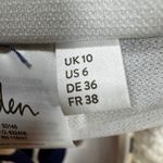 Boden Polka Dot Bikini Top Swimsuit Ruched Front Navy Blue White US 6 Photo 4